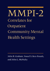 front cover of MMPI-2 Correlates for Outpatient Community Mental Health Settings