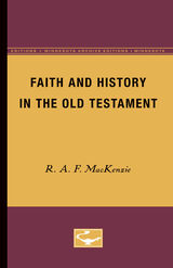 front cover of Faith and History in the Old Testament