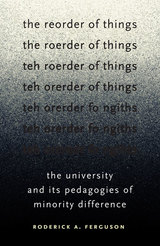 front cover of The Reorder of Things