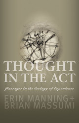 front cover of Thought in the Act