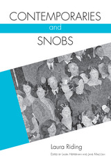 front cover of Contemporaries and Snobs