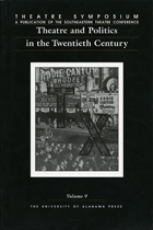 front cover of Theatre Symposium, Vol. 9