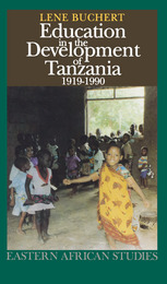 front cover of Education in the Development of Tanzania, 1919–1990