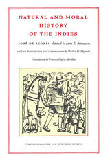front cover of Natural and Moral History of the Indies