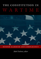 front cover of The Constitution in Wartime