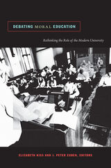 front cover of Debating Moral Education