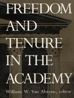 front cover of Freedom and Tenure in the Academy