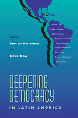 front cover of Deepening Democracy Latin America