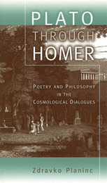 front cover of Plato through Homer