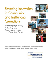 front cover of Fostering Innovation in Community and Institutional Corrections