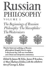 front cover of Russian Philosophy, Volume 1
