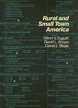 front cover of Rural and Small Town America