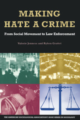 front cover of Making Hate A Crime