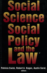 front cover of Social Science, Social Policy, and the Law