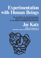 front cover of Experimentation with Human Beings