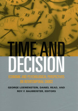 front cover of Time and Decision