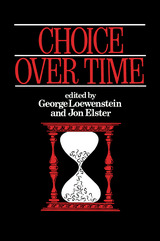 front cover of Choice Over Time