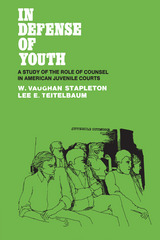 front cover of In Defense of Youth