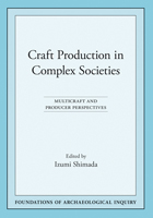 front cover of Craft Production in Complex Societies