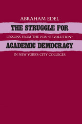 front cover of Struggle For Academic Democr