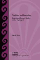front cover of Tradition and Innovation