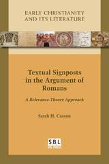 front cover of Textual Signposts in the Argument of Romans