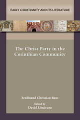front cover of The Christ Party in the Corinthian Community