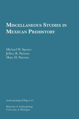 front cover of Miscellaneous Studies in Mexican Prehistory