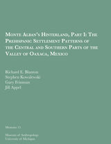 front cover of Monte Alban's Hinterland, Part I