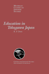 front cover of Education in Tokugawa Japan