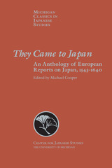 front cover of They Came to Japan