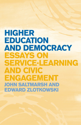 front cover of Higher Education and Democracy