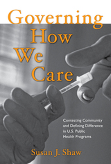 front cover of Governing How We Care