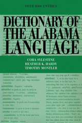front cover of Dictionary of the Alabama Language