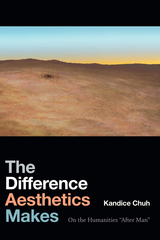 front cover of The Difference Aesthetics Makes