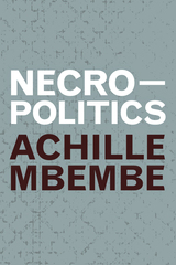 front cover of Necropolitics