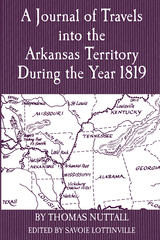 front cover of A Journal of Travels into the Arkansas Territory During the Year 1819