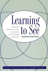 front cover of Learning To See