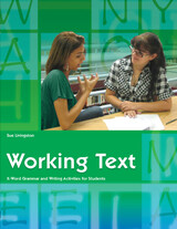 front cover of Working Text (Student Workbook)
