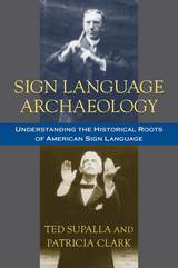 front cover of Sign Language Archaeology