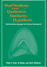 front cover of Deaf Students and the Qualitative Similarity Hypothesis