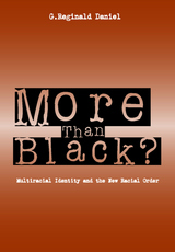front cover of More Than Black