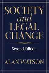 front cover of Society And Legal Change 2Nd Ed