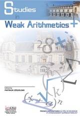 front cover of Studies in Weak Arithmetics, Volume 1