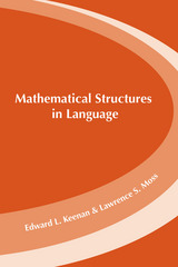 front cover of Mathematical Structures in Languages