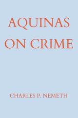front cover of Aquinas on Crime