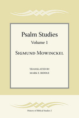 front cover of Psalm Studies, Volume 1