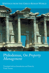 front cover of Philodemus, On Property Management