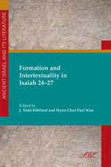 front cover of Formation and Intertextuality in Isaiah 24-27