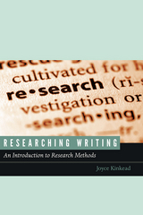 front cover of Researching Writing